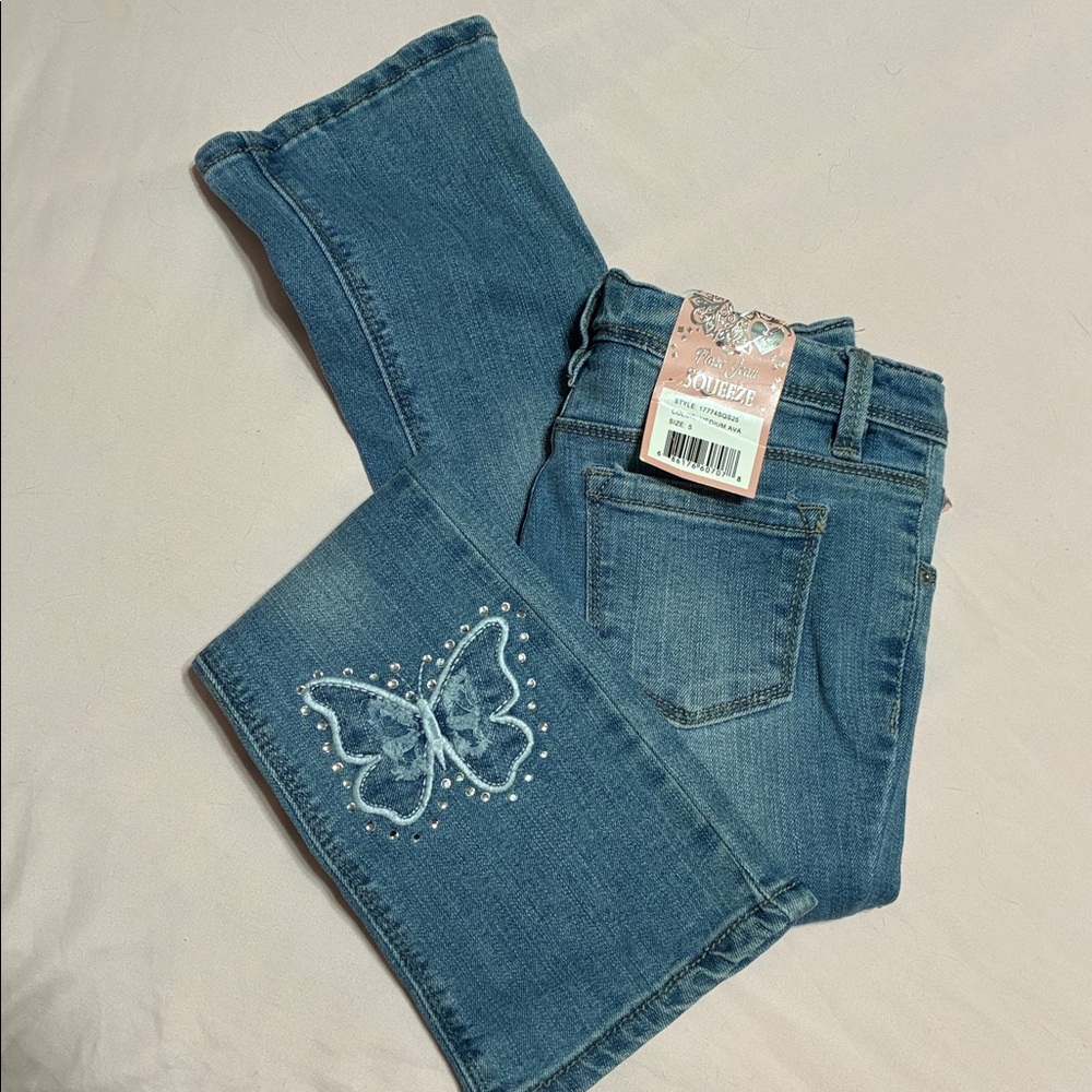 Squeeze Blue Denim with Pink Accents